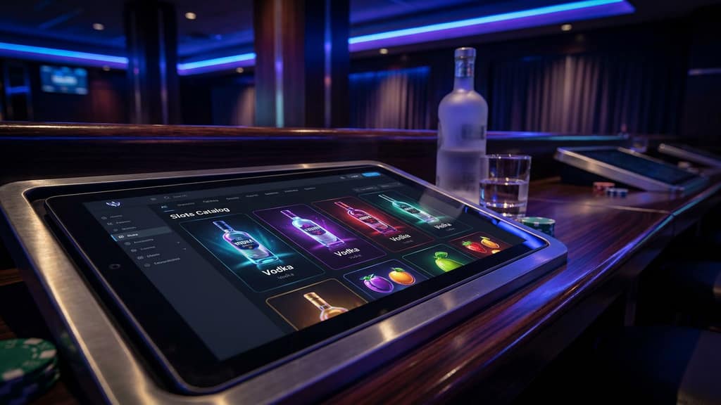 Каталог слотов в приложении vodka