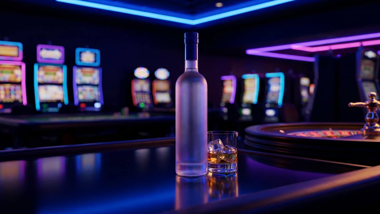 Смартфон с приложением казино vodka